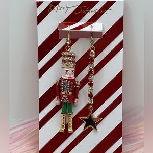 Betsey Johnson Nutcracker Earrings